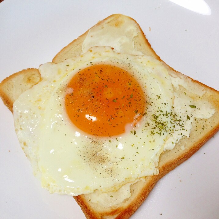 朝食に☆クリームチーズエッグトースト